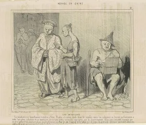 Racial Stereotype Prints: Les mendians, 19th century. Creator: Honore Daumier