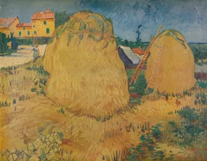 Ladder Prints: Les Meules En Provence, 1888. Artist: Vincent van Gogh