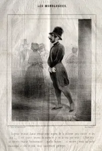 Charles Joseph Traviès De Villers Gallery: Les Monologues: Eugenie mavait donne rendez-vous aupres de la colonne