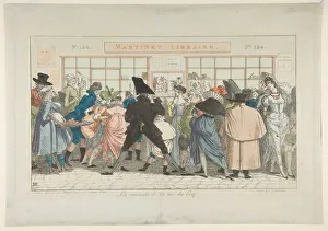 Francois Joseph Prints: Les Musards de la Rue du Coq (Dawdlers of the Rue du Coq), 1805
