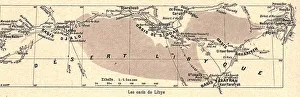 Libya Prints: Les oasis de Libye; Le Nord-Est Africain, 1914. Creator: Unknown