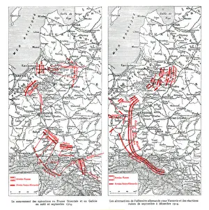 Les operations du front oriental, 1914. Creator: Unknown