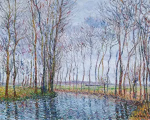Les peupliers au bord de la riviere (Poplars by the river), 1899. Creator: Loiseau, Gustave (1865-1935)