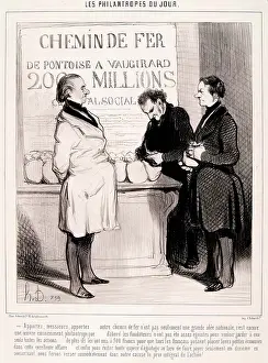 Businessmen Prints: Les Philantropes du Jour. Apportez