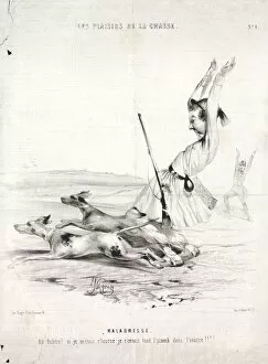 Les Plaisirs de la chasse: Maladresse, 1842. Creator: Alade Joseph Lorentz (French