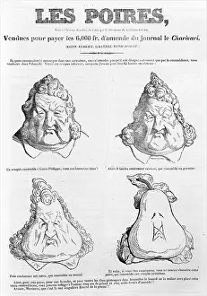 Penitentiary Prints: Les Poires, c1831. Creator: Honore Daumier