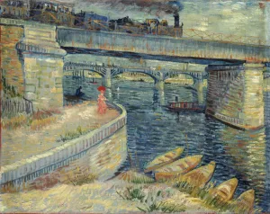 Les Ponts d Asnieres, 1887. Creator: Gogh, Vincent, van (1853-1890)