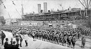 Reinforcements Prints: Les Premiers Contingents Americains en France; Au fur et a mesure de la mise a terre