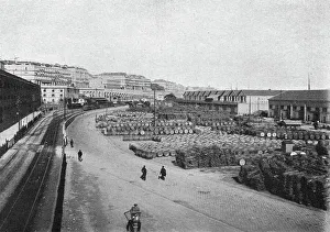 Les quais d'Alger; Afrique du nord, 1914. Creator: Charles Chusseau-Flaviens