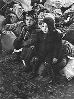Displaced Person Prints: Les rapatries du Nord de la France a annemasse (Haute-Savoie); Deux petits enfants