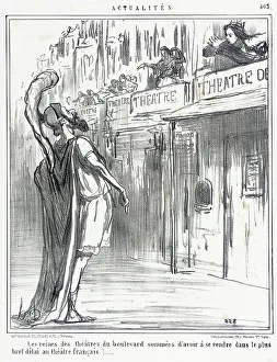 Actresses Prints: Les reines des théâtres du boulevard... 1858. Creator: Honore Daumier