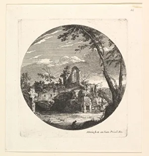 Morin Jean Prints: Les Ruines au Fond. Creator: Jean Morin