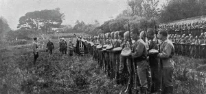 Army Camp Prints: Les Russes en France; au camp Mirabeau