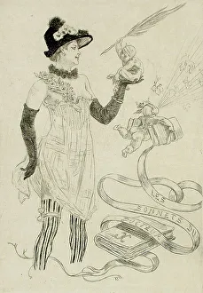 Stocking Prints: Les Sonnets du Docteur, 1884. Creator: Félicien Rops