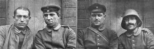 Caps Prints: Les succes Britanniques, entre Arras et Lens; Types de soldats allemands faits prisonniers