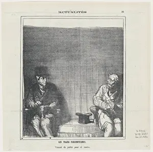Disagreement Prints: Les Trains Parlementaires, 1872. Creator: Honore Daumier