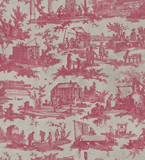 Pressing Prints: Les Travaux de la Manufacture (The Activities of the Factory) (Furnishing Fabric)