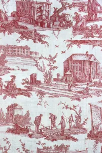 Huet Jean Baptiste I Prints: Les Travaux de la Manufacture (The Factory in Operation) (Furnishing Fabric)