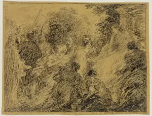 Crayon Prints: Les Troyens a Carthage, between 1836 and 1904. Creator: Henri Fantin-Latour