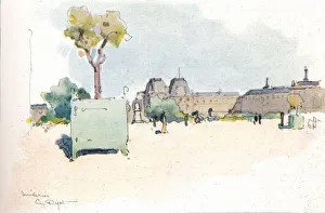 Les Tuileries, 1915. Artist: Eugene Bejot