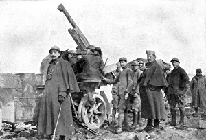 Artillery Gun Prints: Les Vainqueurs du Zeppelin de Rivigny; Le personnel de la section d'autos-canons