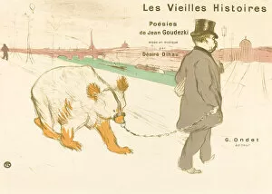 Images Dated 30th March 2021: Les Vielles Histoires (cover / frontispiece), 1893. Creator: Henri de Toulouse-Lautrec
