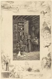 Les Vieux (The Elders), c. 1885. Creator: Felix Hilaire Buhot