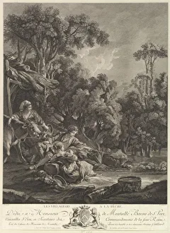 Villager Gallery: Les Villagois ala Peche (The Villages Fishing), 18th century