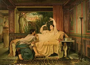 Roman Literature Gallery: Lesbia and her Sparrow, 1860