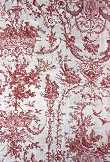 Rooster Gallery: L'Escarpolette, (The Swing), Furnishing Fabric, France, c. 1789