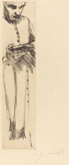 Lesender Mönch (Priest Reading), 1916. Creator: Lovis Corinth Lesender Mönch (Priest Reading), 1916. Creator: Lovis Corinth