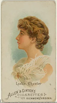 Leslie Chester, from Worlds Beauties, Series 1 (N26) for Allen & Ginter Cigarettes