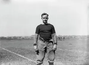 American Football Prints: Leslie, Harvard, between c1910 and c1915. Creator: Bain News Service