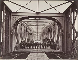 Railway Bridge Gallery: Lessart Viaduct on the Rance River, October 1879. Creator: Louis Lafon