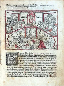 A lesson (From Rudimenta grammatices). Artist: Perottus (Perotti), Nicolaus (Niccolo) (1429-1480) A lesson (From Rudimenta grammatices). Artist: Perottus (Perotti), Nicolaus (Niccolo) (1429-1480)