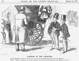 Cabbie Gallery: Lessons in the Vacation, 1866