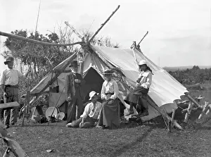 Exploring Prints: L'Estrange and others family camping trip, Tweed River (N.S.W), c1904