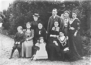 L'Estrange Family (Possibly Chester UK - Bache Hall), 1895. Creator: Robert Augustus Henry L'Estrange.<br> L'Estrange Family (Possibly Chester UK - Bache Hall), 1895