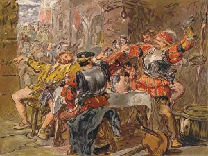 Montano Prints: Let me the Canakin Clink, c1875. Artist: Sir John Gilbert