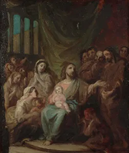 Robert Wilhelm Ekman Prints: Let the children come to me. Creator: Robert Wilhelm Ekman