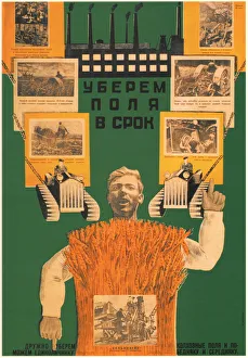 Shock Work Prints: Let us reap the harvest in the fields in time