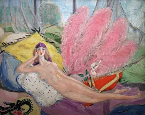 Genrenude Painting Prints: L'étrange Femme, 1920. Creator: Marval, Jacqueline (1866-1932)