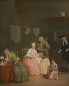 Pietro Falca Prints: The Letter, 1746. Creator: Pietro Longhi