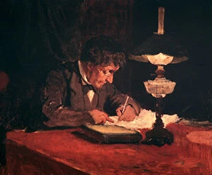 The Letter, 1878. Artist: Janez Subic