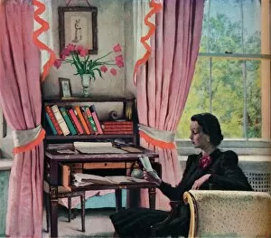 Living Room Gallery: The Letter, 20th century. Artist: Rex Whistler