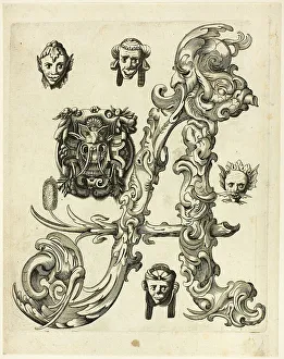 Letter A Prints: Letter A, 1630. Creator: Pierre Aubry