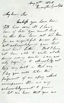Augustus Wall Gallery: A letter from Augustus Wall Callcott, 7 May 1838 (1904). Artist: Augustus Wall Callcott
