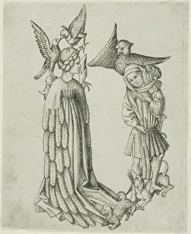 Letter A Prints: The Letter B, from The Alphabet, 1466-67. Creator: Master ES