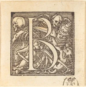 Letter B. Creator: Hans Holbein the Younger