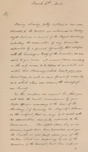 Letter to Benjamin West, President of the Royal Academy, 1803 (1904)